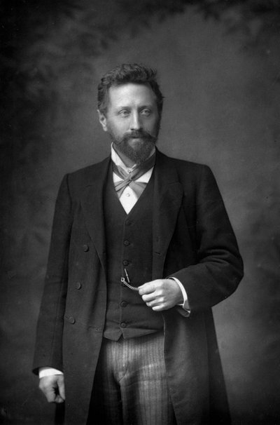 Professor William Edward Ayrton 1847-1908, Britse natuurkundige en elektrotechnisch ingenieur, 1893 door William and Daniel Downey