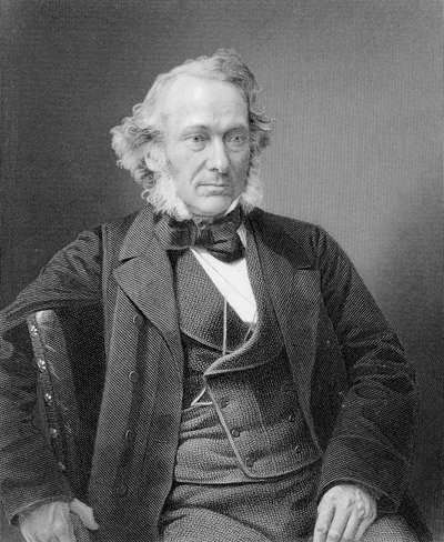 Richard Cobden, gegraveerd door William Holl van een foto, c.1860 door William and Daniel Downey