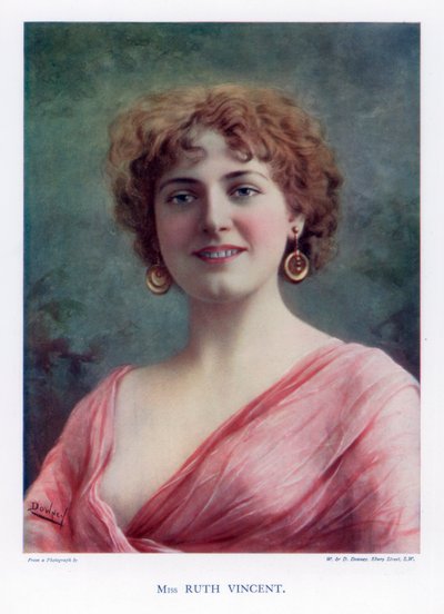 Ruth Vincent, actrice en zangeres, 1901 door William and Daniel Downey