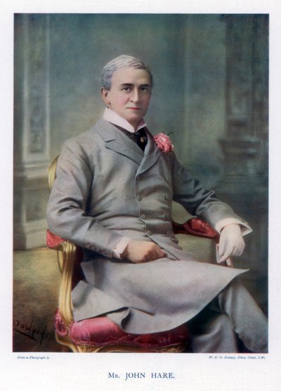 Sir John Hare, Engelse acteur en manager van het Garrick Theatre, 1901 door William and Daniel Downey