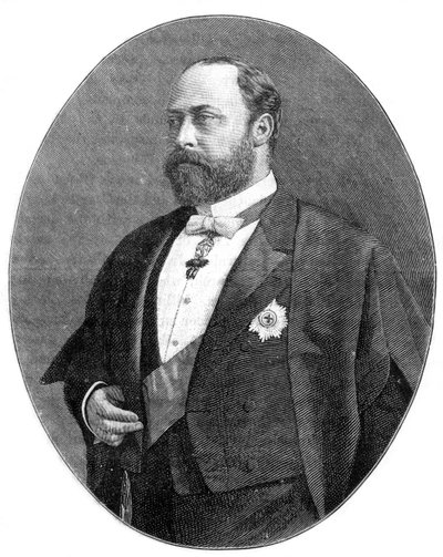 De Prins van Wales in zijn gewaden als Bencher van de Middle Temple, 1900 door William and Daniel Downey