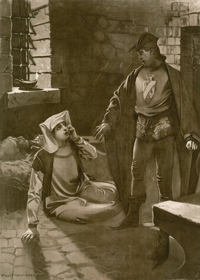 Il Trovatore, akte IV scènes iv (litho) door William de Leftwich (after) Dodge