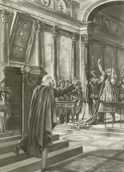 De Boheemse meid, Act II scène iv door William de Leftwich Dodge