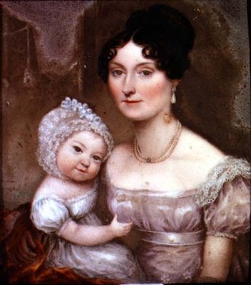 Lady FitzHerbert met een van haar jongste kinderen, ca. 1817 door William the Elder Corden