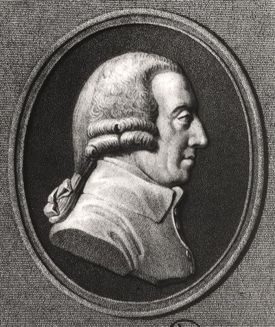 Portret van een medaillon van Adam Smith (1723-90) door William the Younger Holl