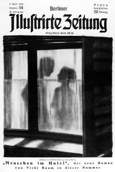 Mensen in het hotel / Titelillustratie door Willibald Krain