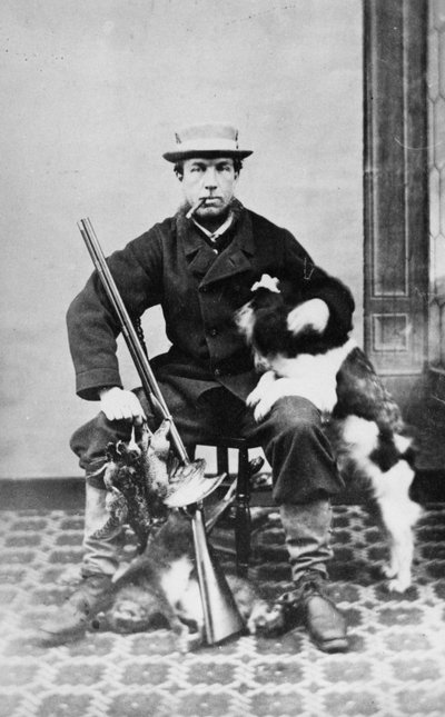 Willoughby Wallace Hooper na het Jagen, ca.1860-80 door Willoughby Wallace Hooper