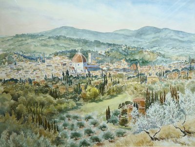 191 Vanuit Villa Bellagio - heldere ochtend door Wilson Clive