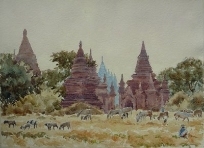 902 Thatbyinnyu, Bagan door Wilson Clive
