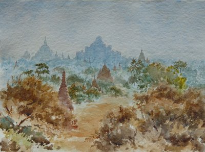 927 Bagan zonsopgang door Wilson Clive