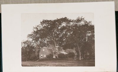 Het oude Fairbanks House in Dedham, Massachusetts, gebouwd in het jaar 1636 door Wilson Flagg