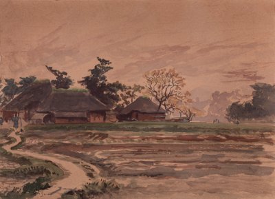 Landschap met Huizen door Winckworth Allan Gay