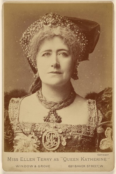 Ellen Terry als "Koningin Katherine". door Window and Grove