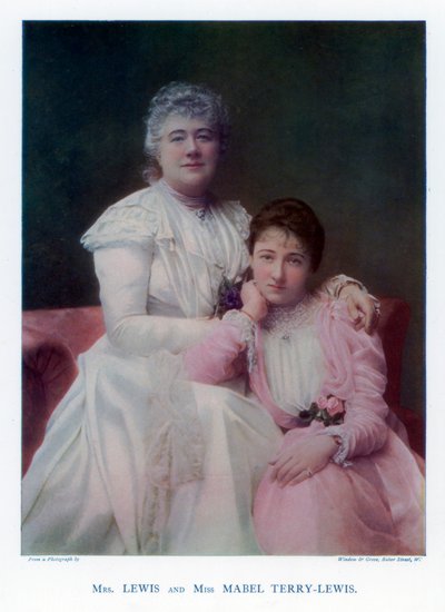 Mevrouw Lewis Kate Terry en Miss Mabel Terry-Lewis, Britse actrices, 1901 door Window and Grove