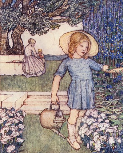Kinderboek over Tuinieren: Riddersporen en Anjers door Winifred Cayley Robinson