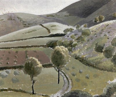 Italiaans Landschap Bij Lago di Piediluco door Winifred Knights