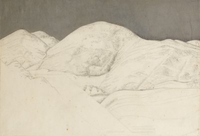 Landschapsstudie voor Santisima Trinita, ca. 1924 door Winifred Knights
