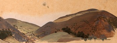 Landschapsstudie voor Santissima Trinita, ca. 1924 door Winifred Knights