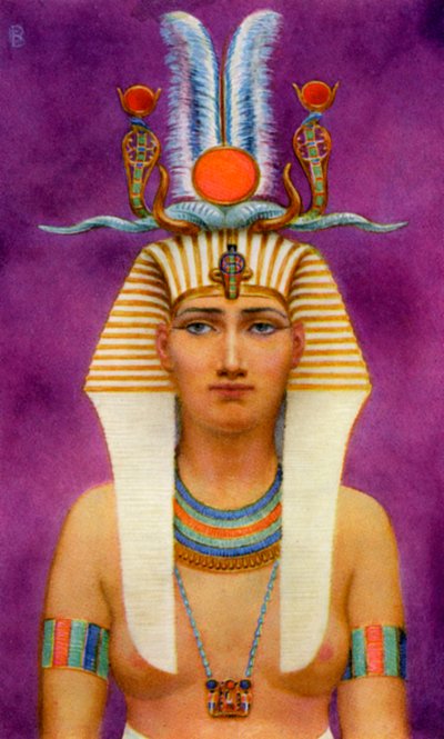 Hatshepsut, Oude Egyptische koningin van de 18e dynastie, 15e eeuw v.Chr., 1926 door Winifred Mabel Brunton