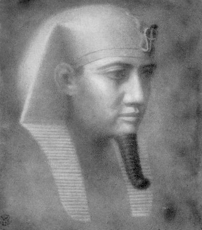 Khafre, oude Egyptische farao van de 4e dynastie, 26e-25e eeuw v.Chr. 1926 door Winifred Mabel Brunton