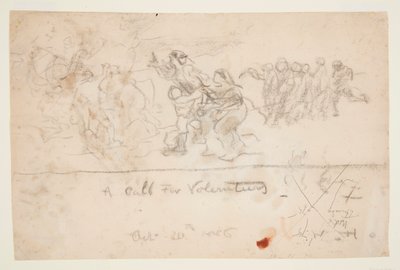 Een oproep voor vrijwilligers door Winslow Homer