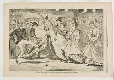 Een Parijs bal dansen in de Mabille, Parijs door Winslow Homer