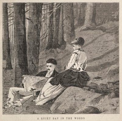 Een Rustige Dag in het Bos, 1870 door Winslow Homer