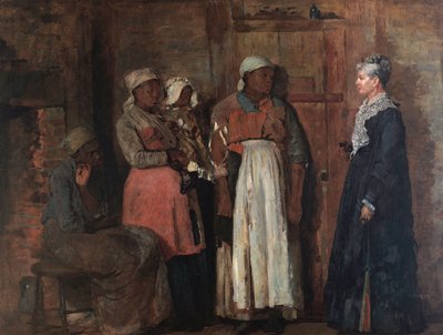 Een bezoek van de oude meesteres door Winslow Homer