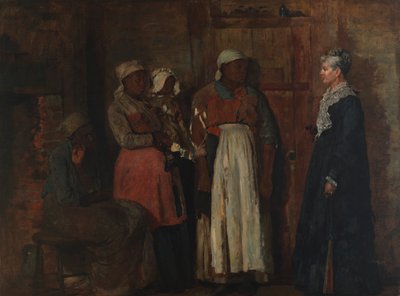 Een Bezoek van de Oude Meesteres door Winslow Homer