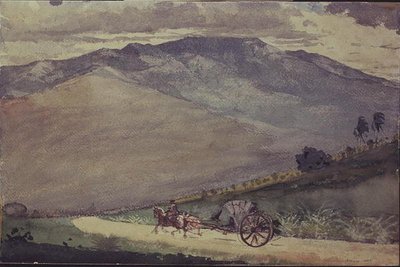 Een Volante op een bergweg, Cuba door Winslow Homer
