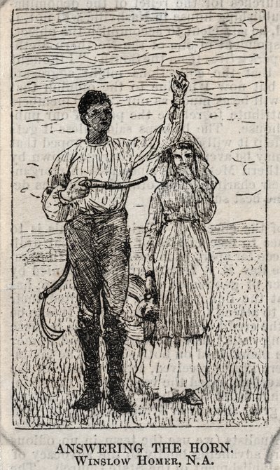 Antwoord op de hoorn door Winslow Homer