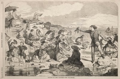 Augustus op het platteland - De kust, 1859 door Winslow Homer