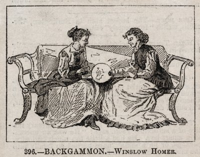 Backgammon door Winslow Homer