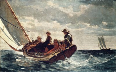 Breezing Up (A Fair Wind) door Winslow Homer