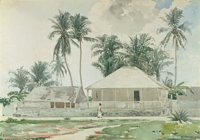 Hutten, Nassau, 1885 door Winslow Homer
