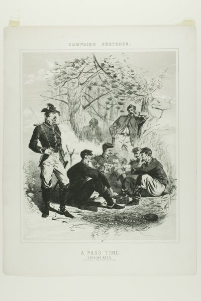 Campagne Schetsen: Tijdverdrijf - Cavalerierust door Winslow Homer