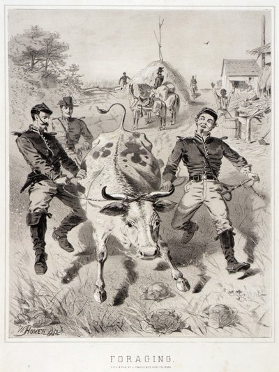 Campagne Schetsen: Foerageren door Winslow Homer