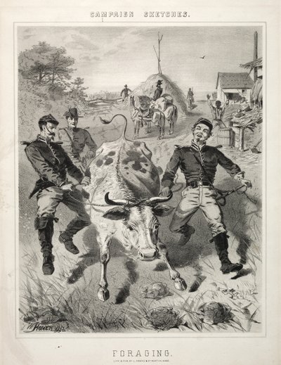 Campagneschetsen: Fourageren door Winslow Homer