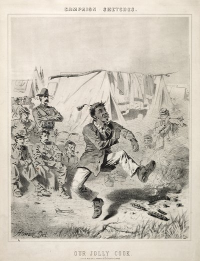 Campagneschetsen: Onze vrolijke kok, 1863 door Winslow Homer