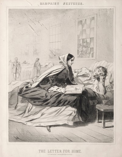 Campagneschetsen: De brief naar huis, 1863 door Winslow Homer