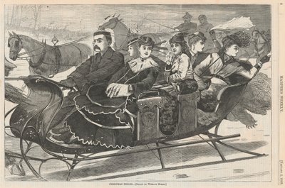 Kerstklokken, uit Harper door Winslow Homer