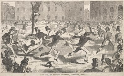 Class Day, aan Harvard University, Cambridge, Massachusetts, 1858 door Winslow Homer