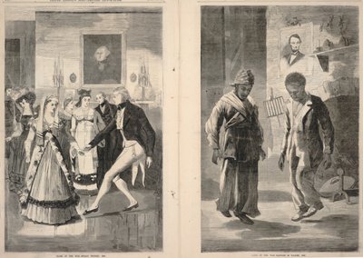 Einde van de oorlog--Hulls overwinning, 1814/Slot van de oorlog--Babylon is gevallen, 1865, uit Frank Leslie