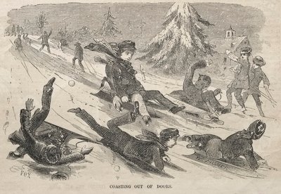 Buiten de deur door Winslow Homer