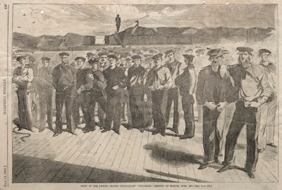 Bemanning van de United States Steam-Sloop Colorado, ingescheept in Boston, juni 1861 door Winslow Homer