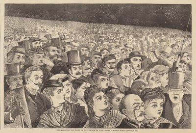 Vuurwerk op de avond van de vierde juli door Winslow Homer