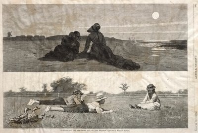 Flirten aan de kust en in de wei door Winslow Homer