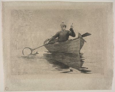 Vliegvissen door Winslow Homer