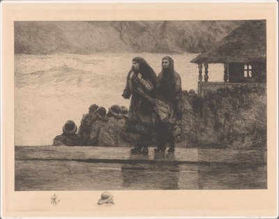Gevaren der zee door Winslow Homer