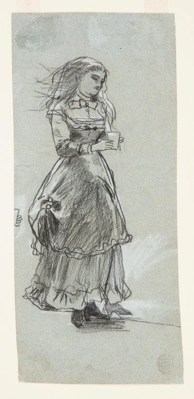 Meisje met een drinkglas door Winslow Homer